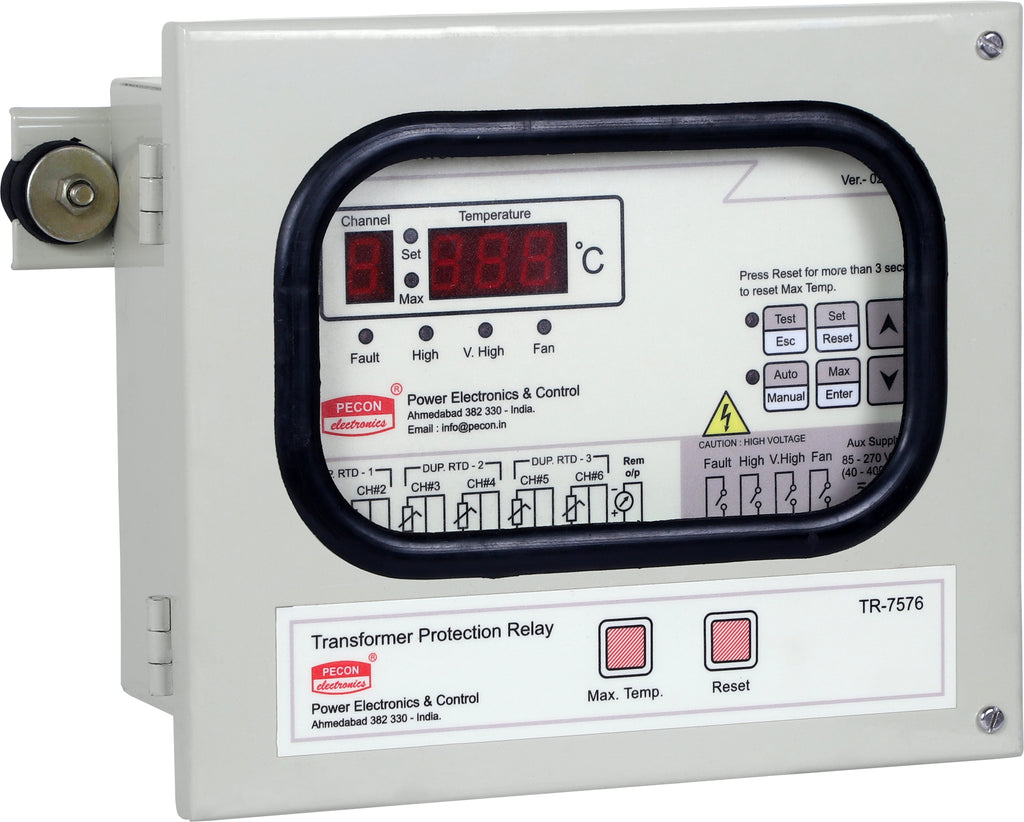 TR-7576-C Transformer Protection Relay with 6 Channel Temperature Scanner